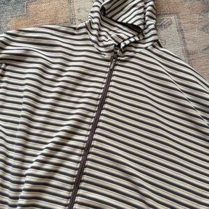 PrettyLittleThing Brown and Cream zip up